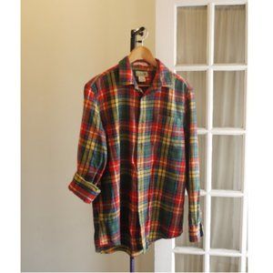 L.L. Bean Scotch Plaid Flannel, Slightly Fitted
